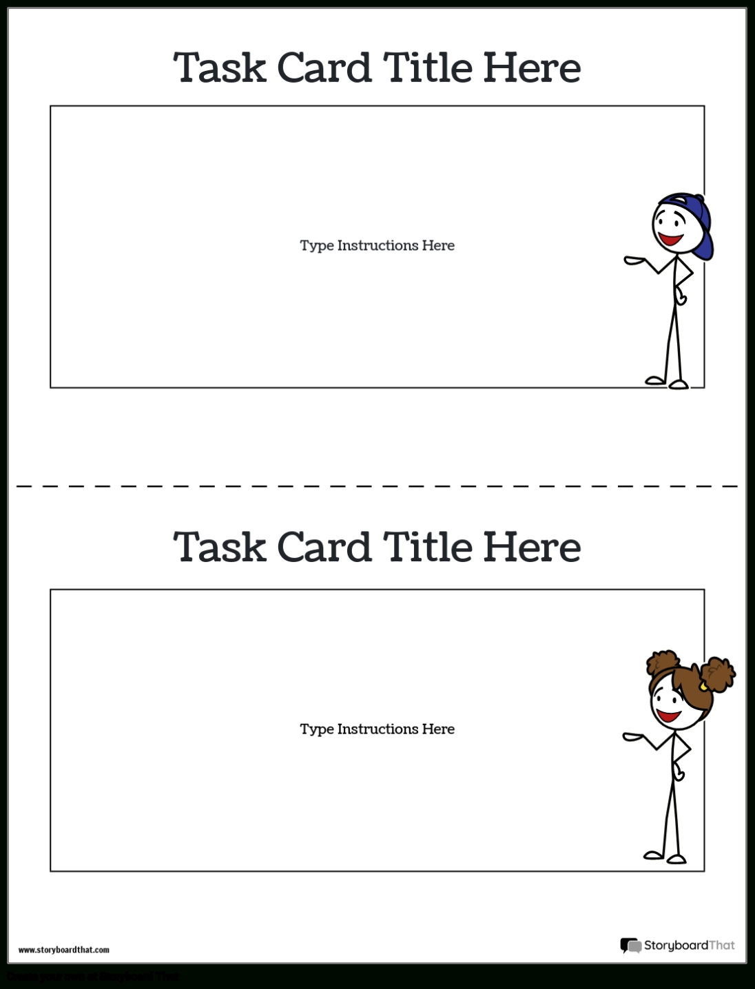 Task Card Template 1 Storyboard By Worksheet Templates In Task Card Template