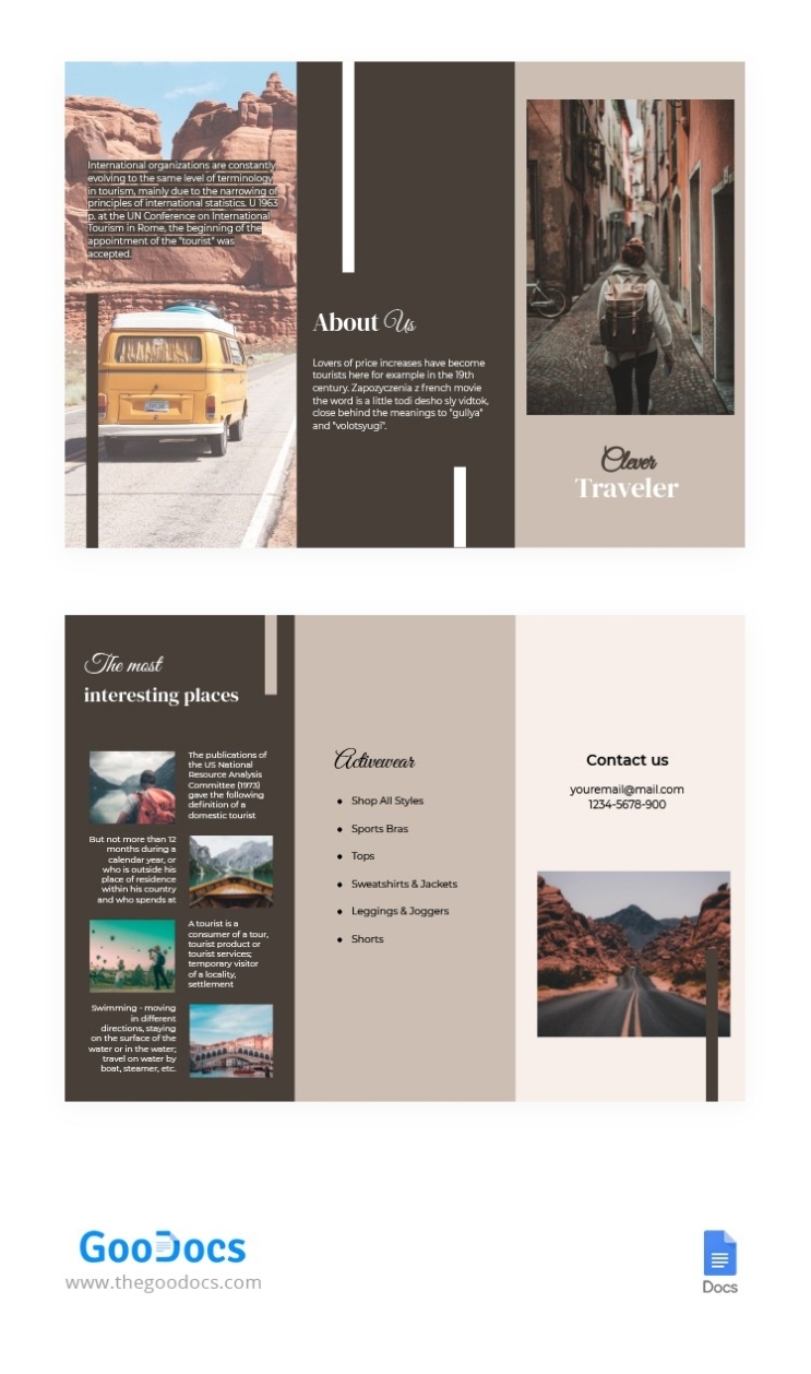 Travel Brochure Template Google Docs Within Travel Brochure Template Google Docs